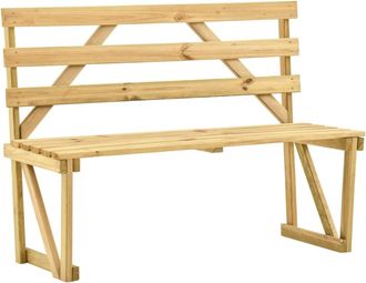 vidaXL Vidaxl - Banco De Jard&iacute;n De Madera De Pino Impregnada 120 Cm