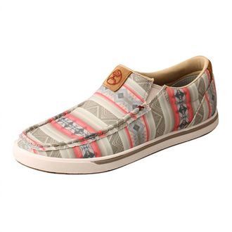 Twisted X Boots Womens Slip On Hooey Shoe In Loper Pink Multi