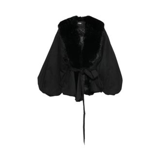 Rotate ROTATE Birger Christensen - Chaqueta de Pelo Sint&eacute;tico - Jackets - Mujer - Negro - XS