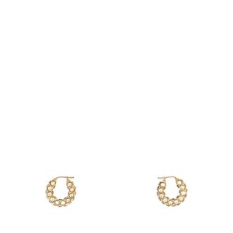 Amina Muaddi Embellished Metal Small Jaheel Oorbellen - Dames - Oorbellen - Geel - ONE Size - Accessoires