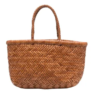 Dragon Diffusion Mini Flat Gora Basket - female - Dragon Diffusion - Shopping Bags - Brown - ONE SIZE - Bags