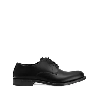Dolce & Gabbana Black Polished Lace-up Shoes