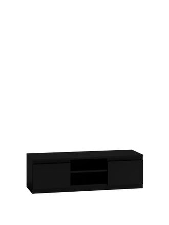OEM Mueble De Tv Moderno Negro De 120 Cm - Soporte De Tv Minimalista, F&aacute;cil Montaje, Dise&ntilde;o Funcional
