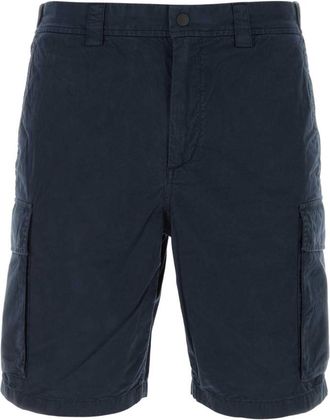 Woolrich Navy Blue Solid Shorts