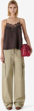 Iro Newin Lace Cami in Mocha at Nordstrom, Size 42 Eu