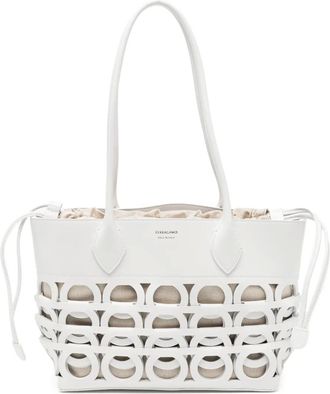 Ferragamo Borsa tote Gancini - Bianco
