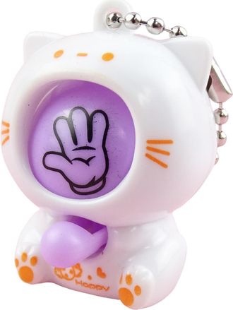 Generic Cartoon Rock-paper-scissors Keychain - Novelty Interactive Game Charm | Fashionable Animal Keychain, Cartoon Interactive Game Keychain (Random Color)