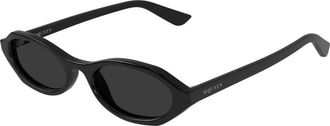 Alexander McQueen Am 0559S Zonnebril - unisex - Zonnebrillen - Zwart - 51 MM - Accessoires