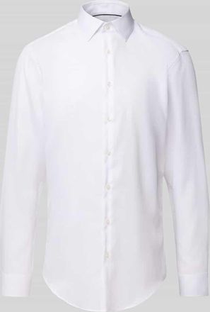 Jake*s Slim Fit Business-Hemd mit Knopfleiste in Weiss, Gr&ouml;&szlig;e 39/40