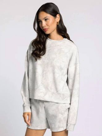 Thread & Supply Martina Long Sleeve Top In Stone Tree Camo