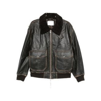 Dunst Lambskin Leather Flap-pocket Coat