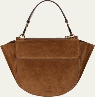 Wandler Hortensia Mini Suede Top-Handle Bag