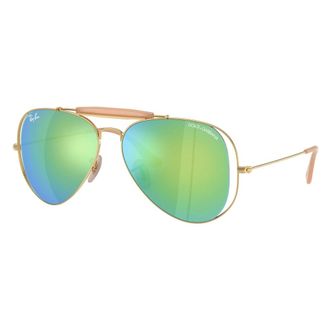Ray-Ban Sunglasses, unisex, Yellow, Size: 58 MM Outdoorsman II Sunglasses