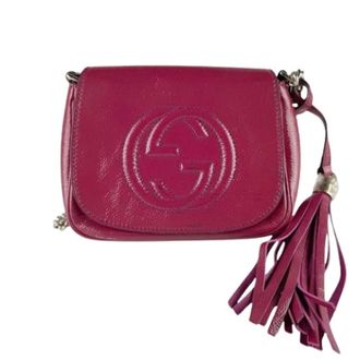 Gucci Pre-owned Schoudertas - Dames - Pre-owned - Roze - Maat: ONE Size Leer