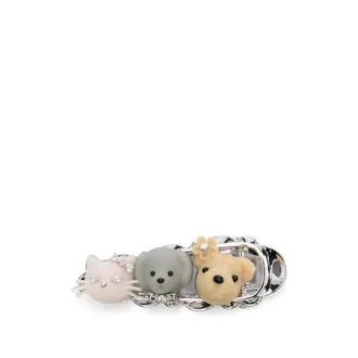 Yvmin Crystal-embellished Animal Hair Clip