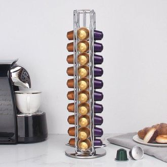 OEM Apto Para 40 C&aacute;psulas, Compatible Con C&aacute;psulas Nespresso, Precioso Soporte Para C&aacute;psulas, Elegante Y Giratorio 360 Grados