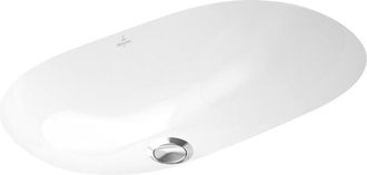 Villeroy & Boch O.novo onderbouwwastafel - 53x32cm - met overloop zonder kraangatbank ceramic+ wit