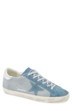Golden Goose Super-Star Low Top Sneaker in Grey/Blue/Silver at Nordstrom, Size 6Us