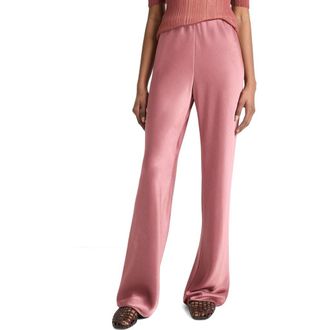 Vince Colette High Waist Fluid Satin Bias Pants in Rose Jam at Nordstrom Rack, Size X-Large