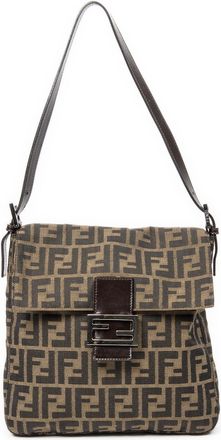 Fendi Square Shoulder Flap Schoudertas