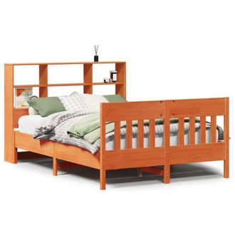 Berkfield Home Bed Frame without Mattress Wax Brown 160x200 cm Solid Wood Pine