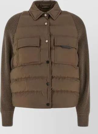 Brunello Cucinelli short quilted down puffer jacket
