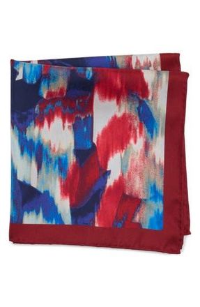 Robert Graham Abstract Pocket Square in Red/Blue at Nordstrom Rack
