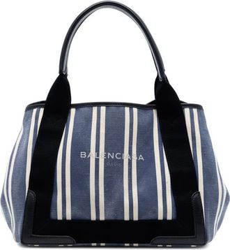 Balenciaga Pre-owned Balenciaga Canvas Striped Navy Cabas S Ladies IUSR7D9OBBCGNQB5