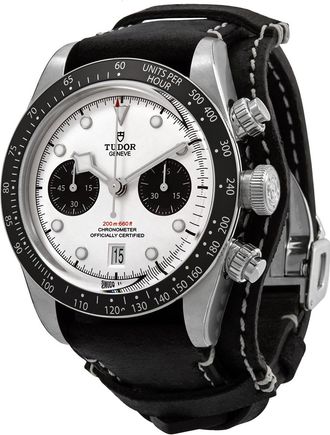 Tudor Pre-owned Tudor Black Bay Chrono Chronograph White Dial Mens Watch M79360N-0006