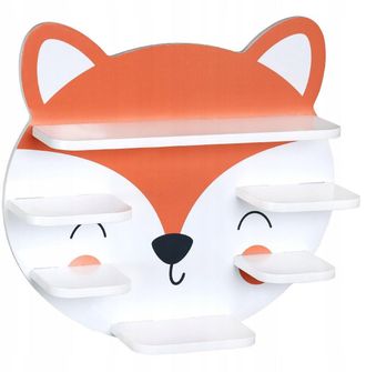 KESPER Estanter&iacute;a De Pared Zorro Naranja 45 Cm