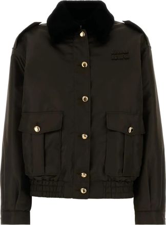 Miu Miu Gewatteerd legerjack - Bruin