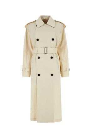 Burberry Ivory Gabardine Trench Coat