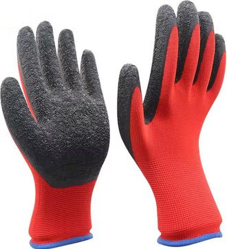 OEM Guantes De Trabajo, Resistentes A La Abrasi&oacute;n, Antideslizantes Y Transpirables, Ideales Para Obras De Construcci&oacute;n, Paquete De 12 Pares, Longitud 25 C