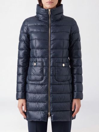 Herno Piumino lungo in nylon idrorepellente con collo alto e vestibilit&agrave; slim