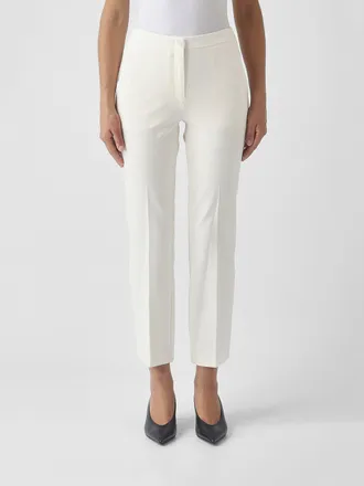Twinset High-Waisted Cropped Skinny Jersey Trousers