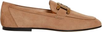 Tod's Beige Su&egrave;de Mocassins Loafer Schoenen - Dames - Loafers - Beige - 36 1/2 EU - Su&egrave;de - Schoenen