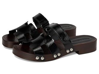 Steve Madden Canal Womens Wedge Shoes Black Patent : 6 M, Leather