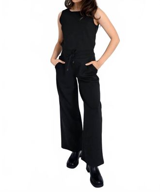 RD Style Juniva Soft Knit Sleeveless Jumpsuit In Black
