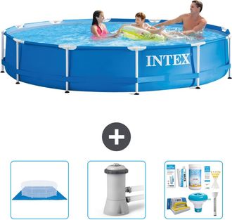 Intex Piscina Con Estructura Redonda - 366x76 Cm - 6-piezas S21334
