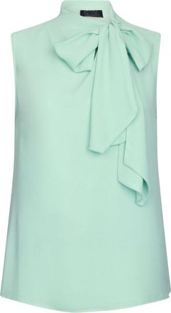 Liu Jo tied blouse - women - Polyester - 40 - Green