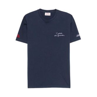 MC2 Saint Barth T-Shirts, male, Blue, Size: L Portofino T-shirt
