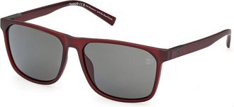Timberland TB9312 Polarized 67D Mens Sunglasses Red Size 59