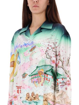 Casablanca Floral Silk Shirt - Multicolor