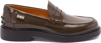 Tod's Shaded Finishing Leather Penny Loafers Shoes
