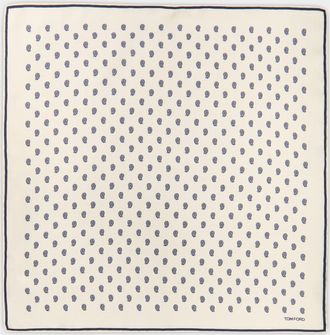 Tom Ford Men & apos;s Micro Paisley-Print Silk Pocket Square