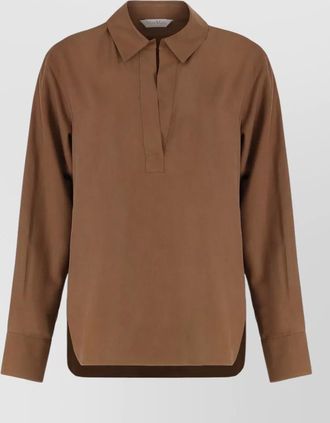 Max Mara silk polo shirt