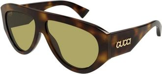 Gucci Aviator Zonnebril - unisex - Zonnebrillen - Bruin - 58 MM - Accessoires