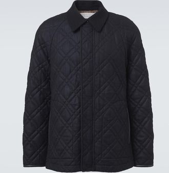 Gabriela Hearst Giacca Clarence in lana e cashmere imbottita