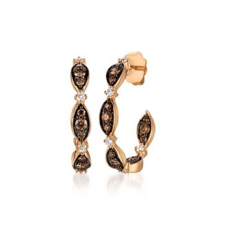 Le Vian Ladies Chocolatier Earrings set in 14K Strawberry Gold
