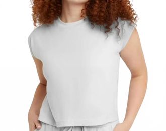 Hanes Ringspun Cotton Cap Sleeve Muscle Tees - Pack Of 5 In White
